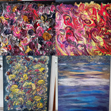 Carica l'immagine nel visualizzatore di Gallery, Cromie d'Autore. Dipinti in tecnica mista con acrilici su tela 40cm x 50cm. Artista Vittorina Castellano. 600g.