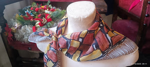 Foulard vintage con ferma foulard in rodio. 150 g.