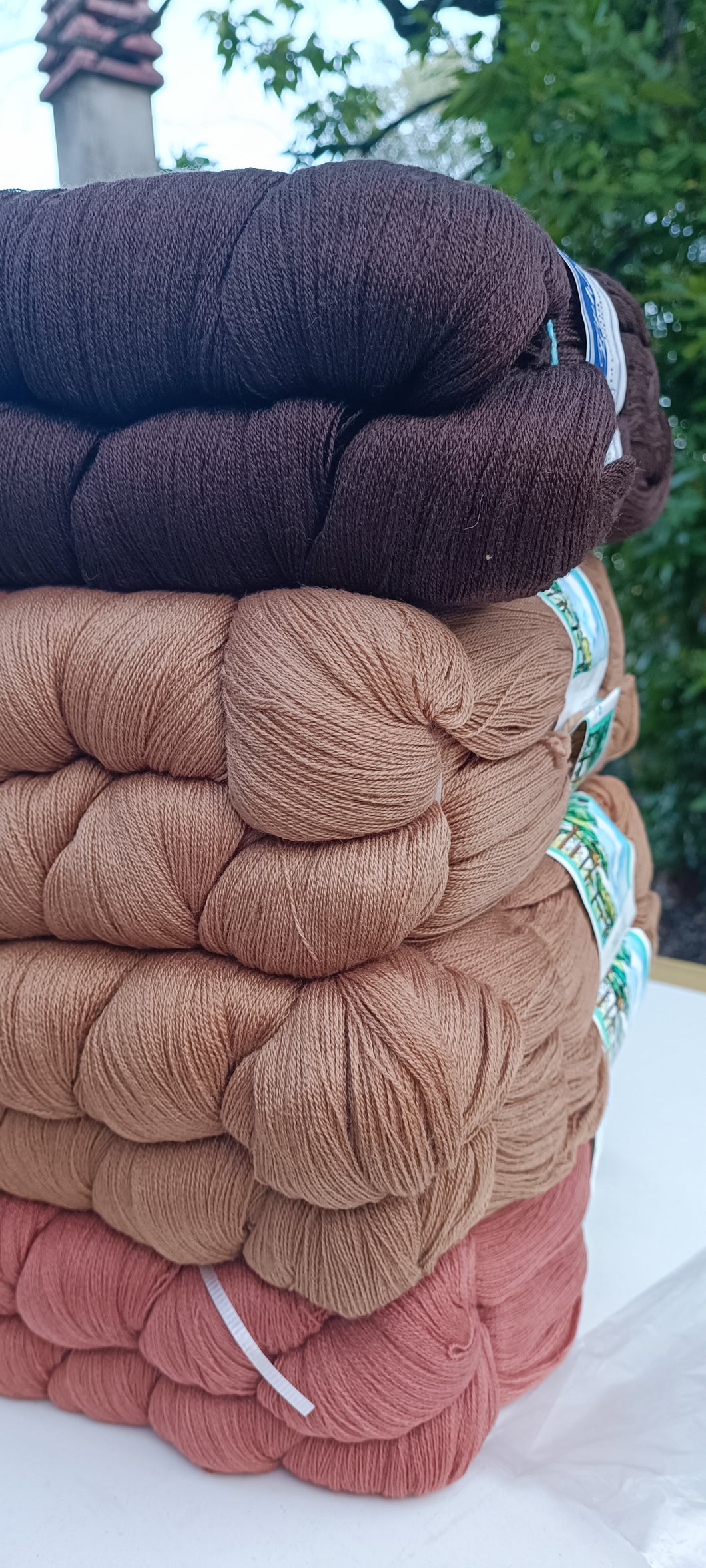 Misto lana bicomponent, Gatto e Cervinia, 2/25, colori in foto. 4 kg.
