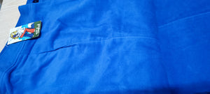 Pantalone donna di velluto vintage, a zampa di elefante, colore azzurro, taglia 46. 600 g.