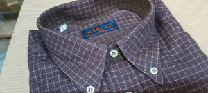 Camicia Marcus di Milena, in morbida flanella, taglia 42. 500g.
