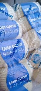 Soriano Lana Gatto, misto lana(70%) in gomitoli, confezione da 500g.