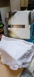 Mutanda classica da donna in puro cotone della Samma. Colore bianco. 50 g.