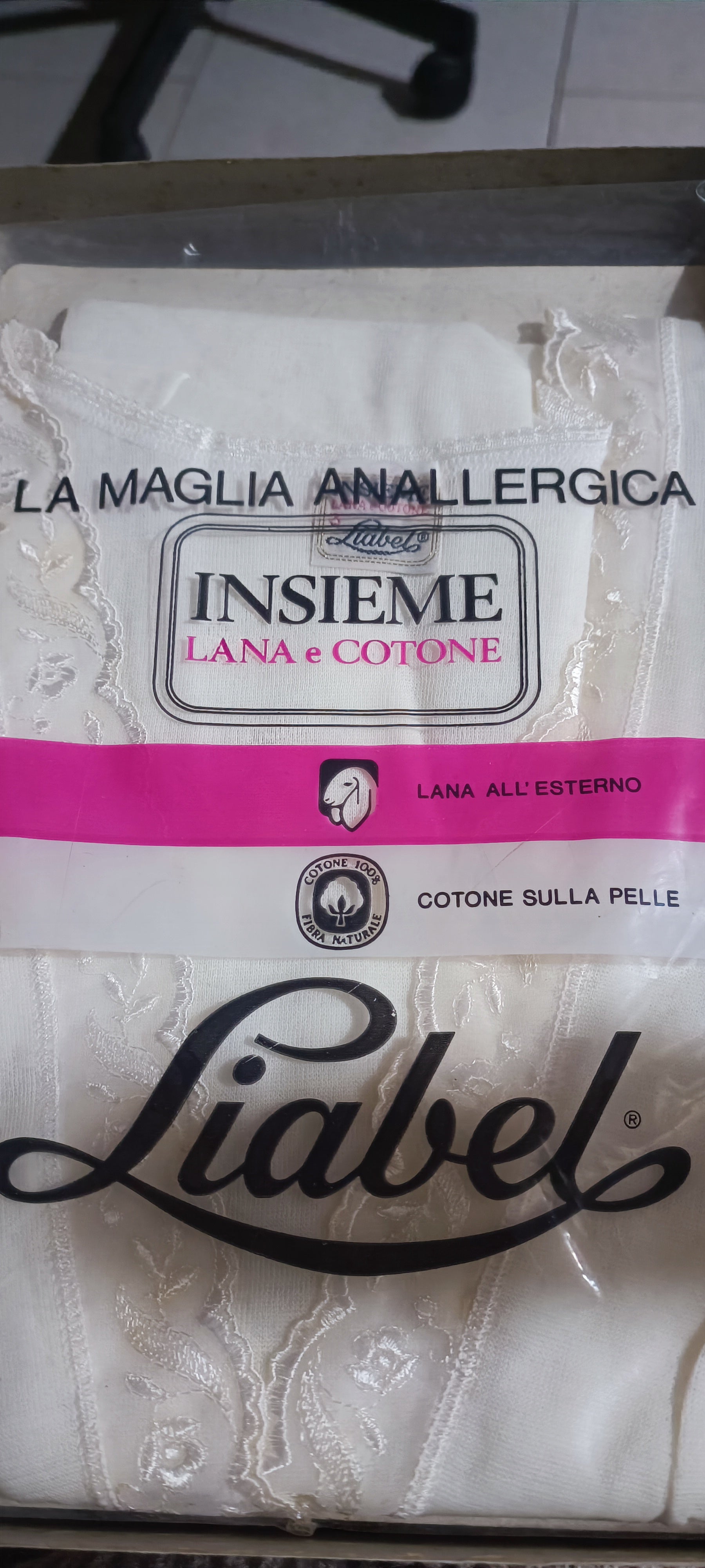 Maglie intime anallergiche lana e cotone mezza manica Insieme Liabe Pianeta Filati