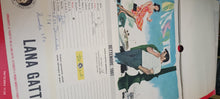 Carica l&#39;immagine nel visualizzatore di Gallery, Calendario vintage della Lana Gatto del 1961 con testi di 12 testi di canzoni di Sanremo. Calendario usato con appunti a penna . 100 g.
