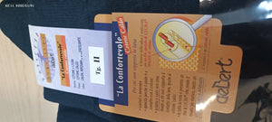 Due paia di calze lunghe, cotone caldo, La confortevole e Vellutata di De Bert. Taglia 42/43. 180 g.