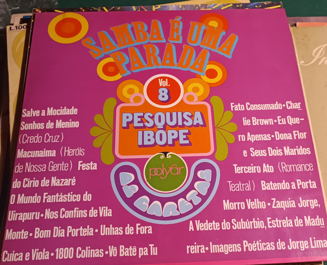 Collezione Vintage. Vinile usato del 1975. Samba è uma parada. Pesquisa Ibope. In ottime condizioni. 200g.