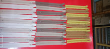 Carica l'immagine nel visualizzatore di Gallery, Set di 30 lampo da 16 cm.colori tabacco, senape, corda, noce, panna e latte macchiato. 150g.
