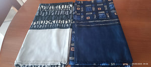 Due sciarpe vintage lana e seta, 70x140. 300g.
