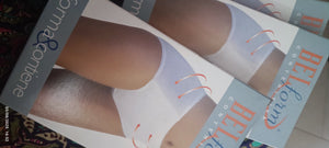 Quattro culotte contenitive elasticizzate  Belform, quarta misura, tre nere e una bianca. 250g.