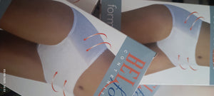 Quattro culotte contenitive elasticizzate  Belform, quarta misura, tre nere e una bianca. 250g.