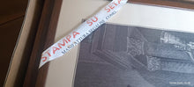 Carica l&#39;immagine nel visualizzatore di Gallery, Stampa su seta Manifattura Segalini, incorniciata anni sessanta.  Misure cm 40 x cm 35. Cornice in legno con vetro. 800g.
