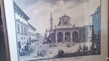 Carica l&#39;immagine nel visualizzatore di Gallery, Stampa su seta Manifattura Segalini, incorniciata anni sessanta.  Misure cm 38 x cm 50. (N.4)Cornice in legno con vetro. 1 kg.
