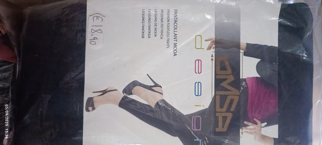 Pantacollant Moda Design OMSA , nero, taglia M/L (46/48). 400g.