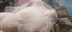 Vintage. Cerchio in Tulle, beige chiaro. Anni cinquanta. 60 g.
