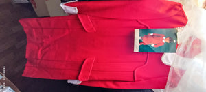 Vintage. Tre abiti anni cinquanta - sessanta, misura 80, pura lana, rosso, giallo e albicocca. 1 kg.