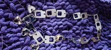 Carica l&#39;immagine nel visualizzatore di Gallery, Collana con ciondoli in rodio (anallergico). 200 g.
