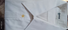 Carica l&#39;immagine nel visualizzatore di Gallery, Camicia vintage Incotex, bianca, taglia 44(7,5) e 48(8,5). Elegante e raffinata in cotone pettinato. 400 g.

