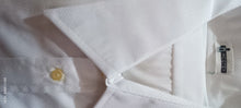 Carica l&#39;immagine nel visualizzatore di Gallery, Camicia vintage Incotex, bianca, taglia 44(7,5) e 48(8,5). Elegante e raffinata in cotone pettinato. 400 g.
