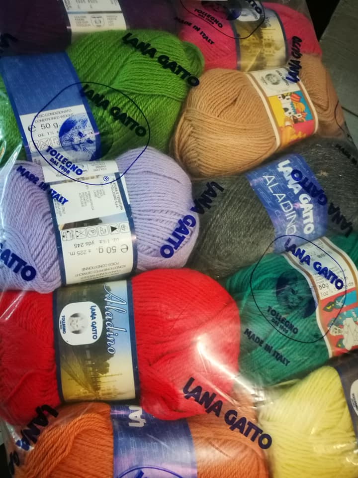 Gomitoli multicolor misto lana Aladino 500g