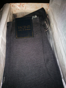 Calze lunghe uomo in filo di scozia Léger Chiffon Facenti, taglia 11, colore antracite, 7 paia. 350g.
