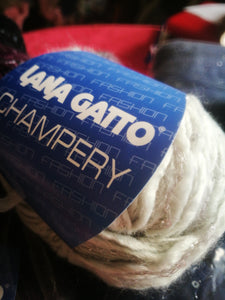 Champery Gatto, elegante e morbido misto lana con mini paillettes., 500g.