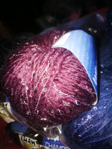 Champery Gatto, elegante e morbido misto lana con mini paillettes., 500g.