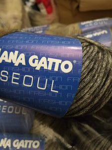 Seul Gatto, lana moda misto lana, cotone e alpaca, confezione da 500g.