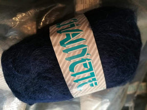Chainette Riabella, due confezioni di blu,misto lana 60°, 1 kg.