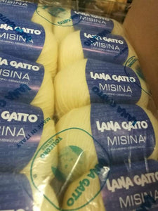 Pura lana Misina Gatto in gomitoli, confezione da 500g.