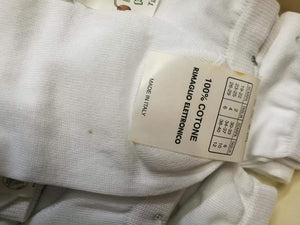 Otto paia di calzini bianchi 8,5 - 9. 400g.