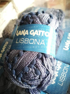Lisbona Lana Gatto, acrilico e nylon per eleganti sciarpe, bordure e tanto altro.500g.
