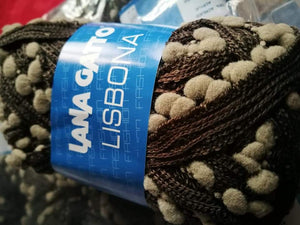 Lisbona Lana Gatto, acrilico e nylon per eleganti sciarpe, bordure e tanto altro.500g.