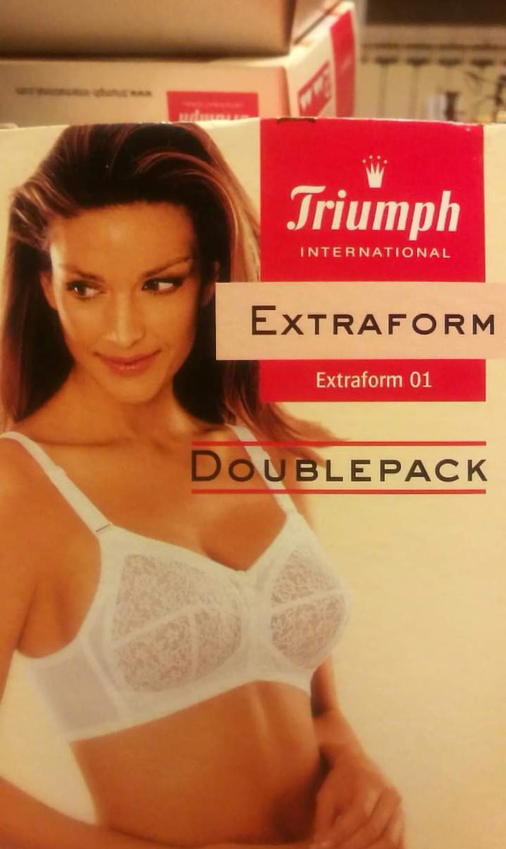 Due reggiseni Extraform 01 Triumph, senza ferretto, molto