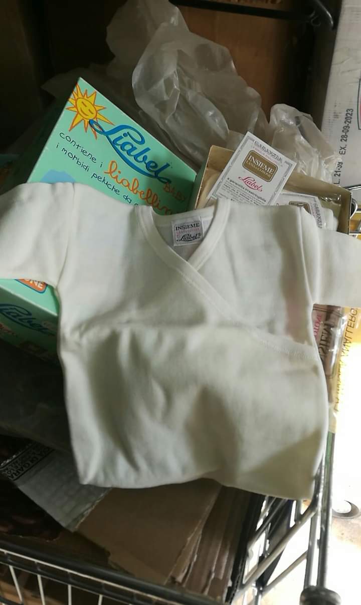 Maglia intima Baby Liabel, lana irrestringibile e cotone sulla