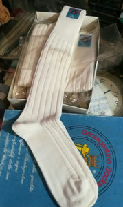Santagostino calza bianca, misto lana(75%) taglia 10/10,5 e 11/11,5. Tre paia, 100g..