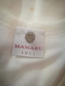 Corpo uomo spalla larga, lana, taglia 3, 4. marca Mamabu. Piccole macchioline gialle che andranno via al primo lavaggio. 200g..