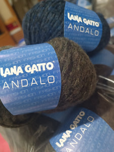 Filato moda Andalo Gatto, misto lana, alpaca e poliammide. 500g.