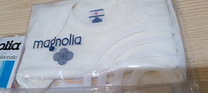 Tre magliette neonato di lana della Magnolia, mis  3 e 4. 200g.