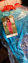 Carica l&#39;immagine nel visualizzatore di Gallery, Due abiti vintage per ragazza, taglia 85 e 95.celeste e blu. 500g.
