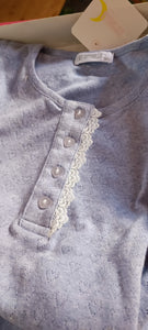 Camicia da notte Cotonella in maglina di cotone, taglia 42. 400g.